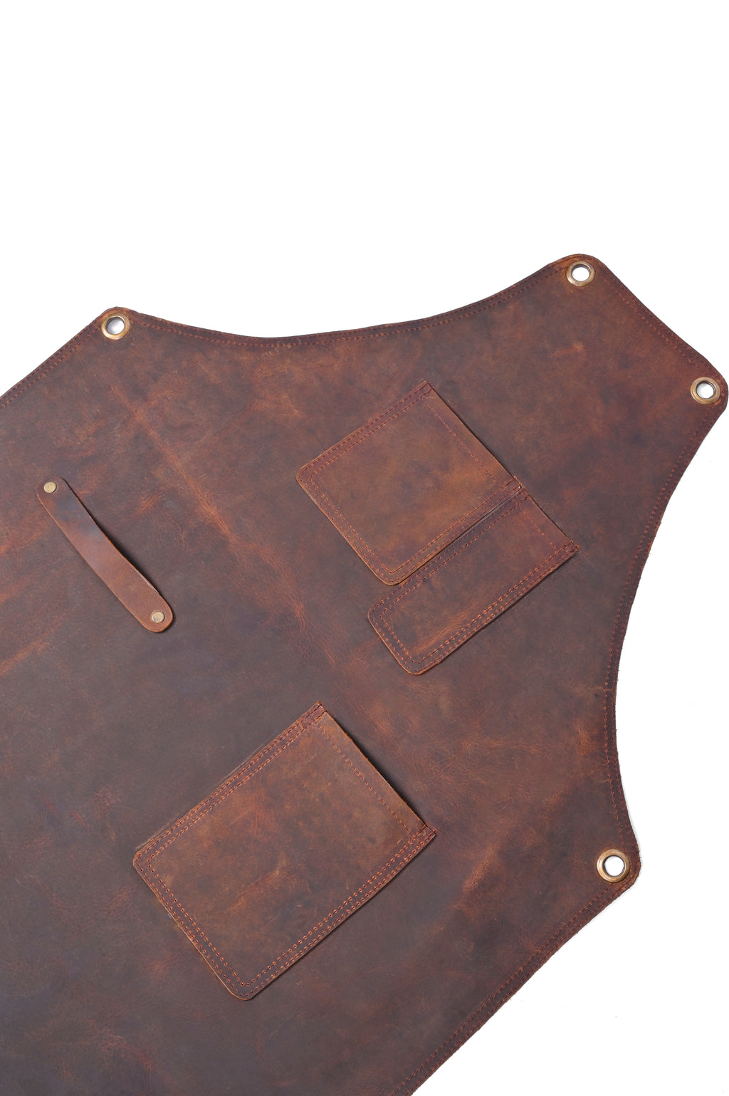 Leather Work Apron - X-Back Cross-Strap Utility Apron