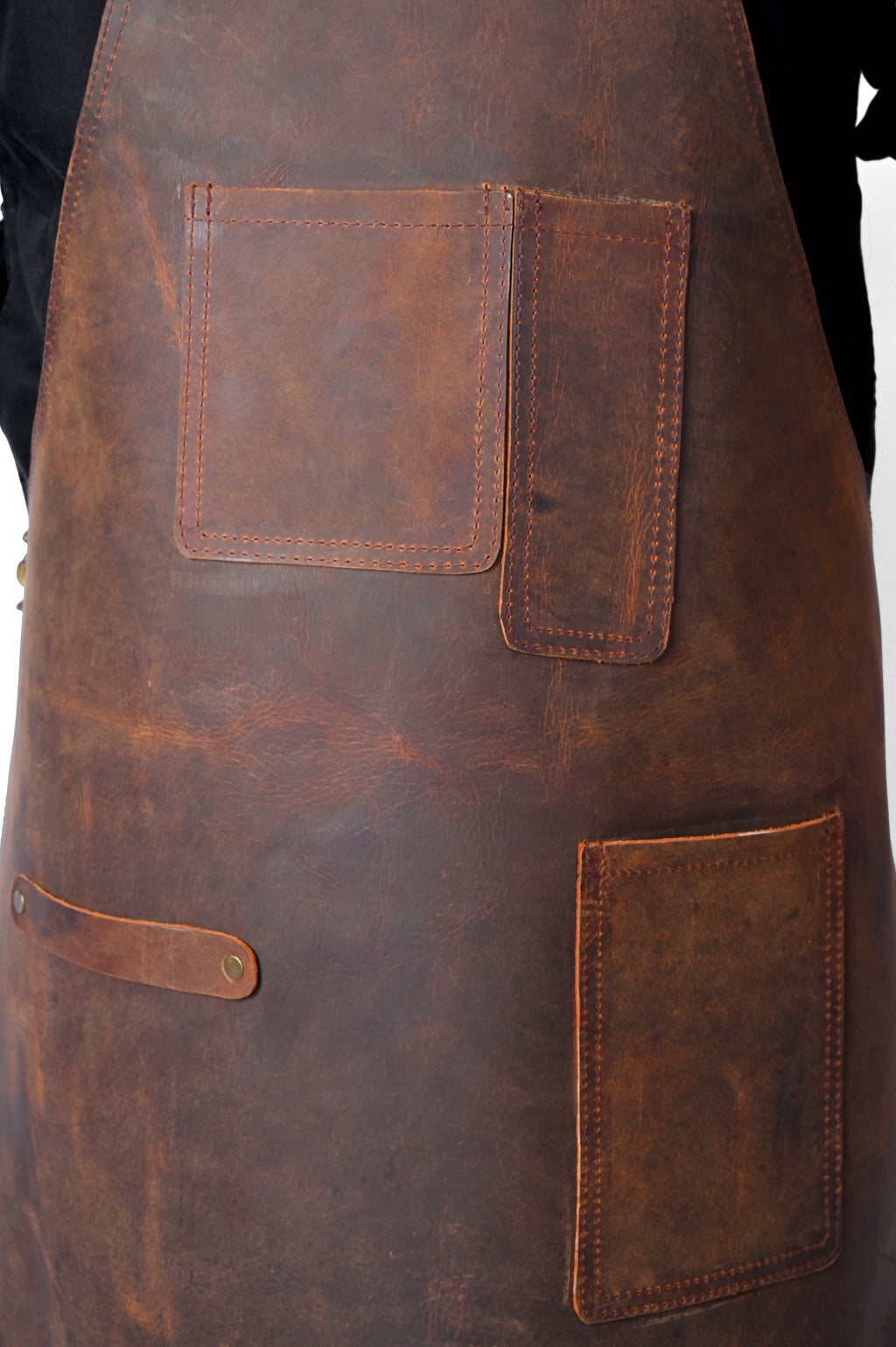 Leather Work Apron - X-Back Cross-Strap Utility Apron