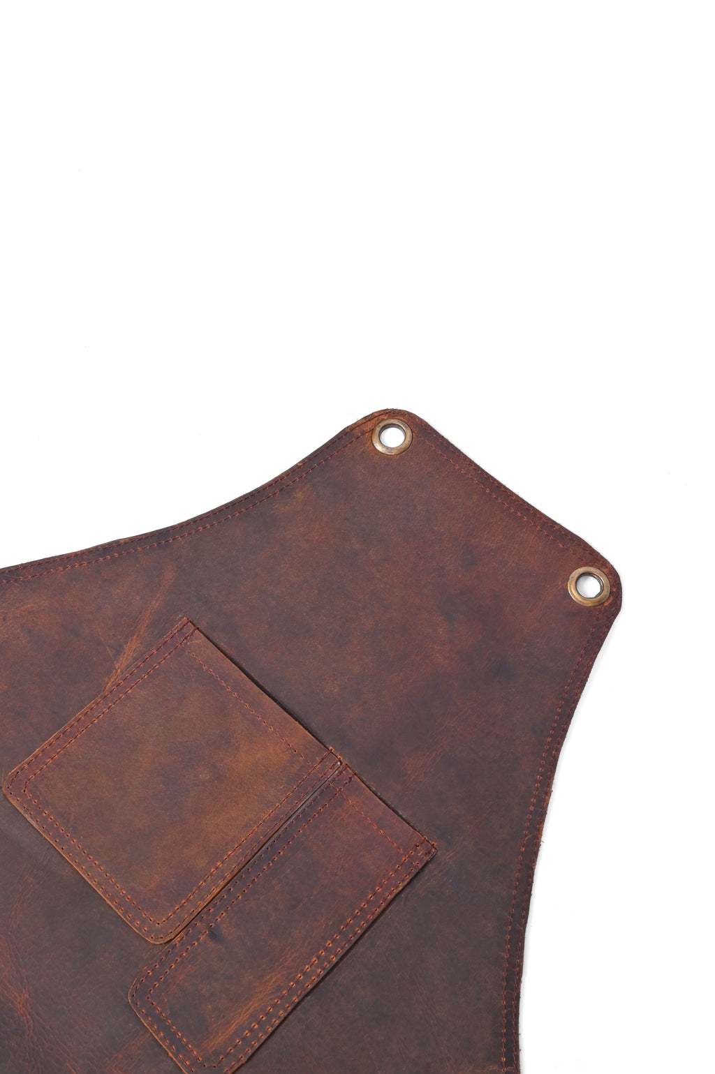 Leather Work Apron - X-Back Cross-Strap Utility Apron