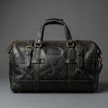 Black Heritage Leather Premium Duffle Bag